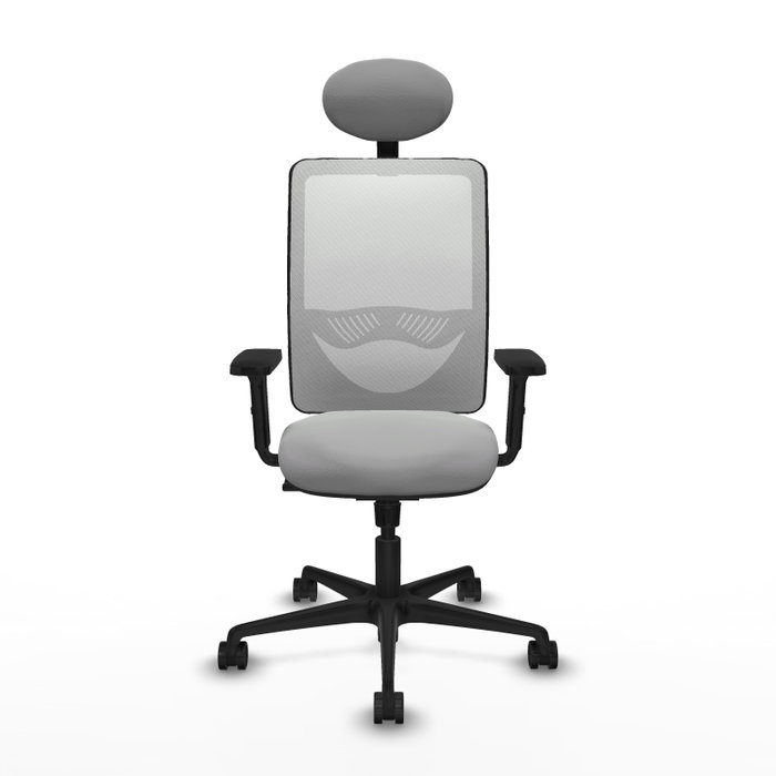 PIQUERAS Y CRESPO Silla de oficina Zulema Gris claro y Blanco PIQUERAS Y CRESPO Silla de oficina Zulema Gris claro y Blanco