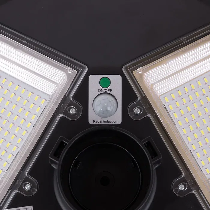 HO-SOLARSTSMD90W-W Luminaria Solar LED 90W 9.000Lm 4000K IP67 Crepuscular con Sensor de Movimiento Mando a Distancia