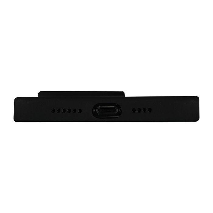 dbramante1928 Monaco Funda MagSafe para iPhone 15, Silicona con Protección de Impacto y Acabado Suave, Negro Noche