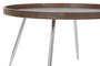 DKD Home Decor Mesa de Centro de Acero y MDF Marrón y Plateado