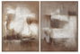 DKD Home Decor Cuadro Lienzo Abstracto Pack de 2