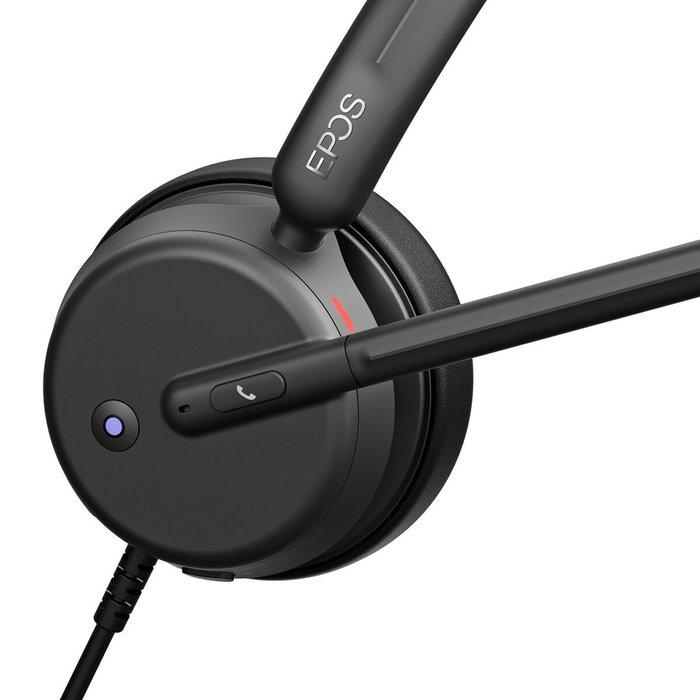 EPOS Auriculares IMPACT 460T Diadema Alámbrico Supraaural con Micrófono Boom para Llamadas/Música, USB-C, Negro
