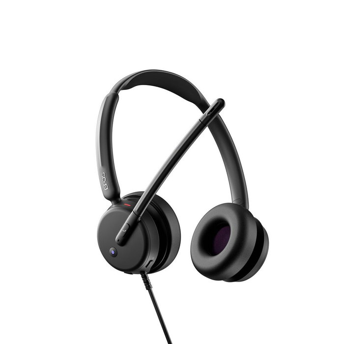EPOS Auriculares IMPACT 460T Diadema Alámbrico Supraaural con Micrófono Boom para Llamadas/Música, USB-C, Negro