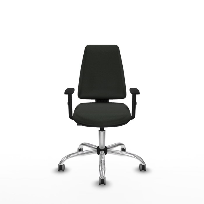 PIQUERAS Y CRESPO Silla de oficina Elche Negra con Brazos 1D PIQUERAS Y CRESPO Silla de oficina Elche Negra con Brazos 1D