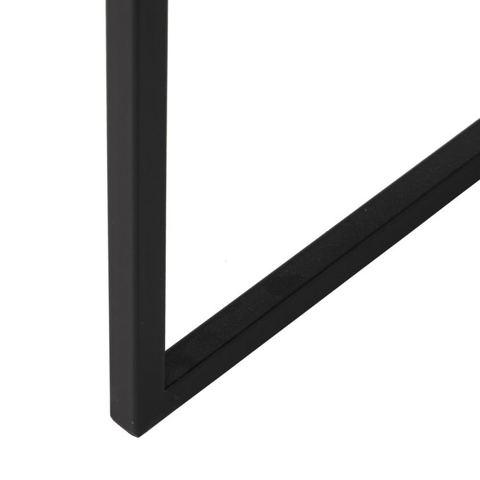 Ixia Mesita para Salón Negro Metal-Espejo