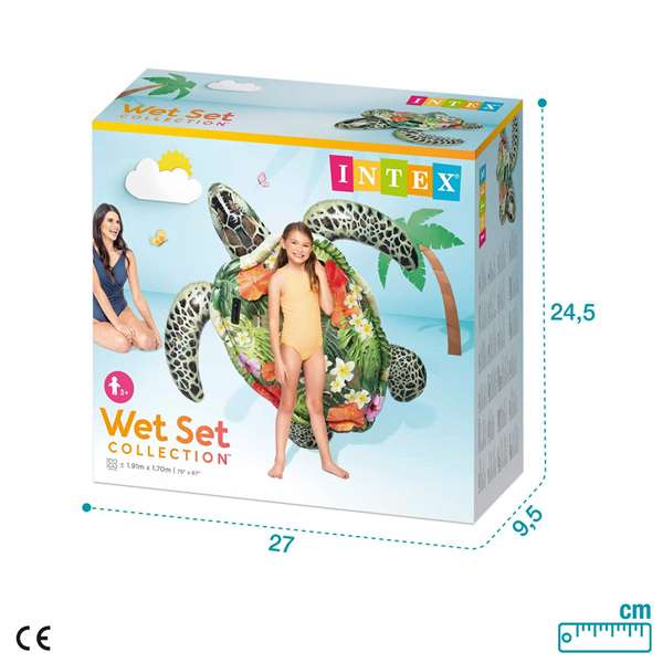 INTEX Colchoneta Hinchable con Forma de Tortuga INTEX Colchoneta Hinchable con Forma de Tortuga