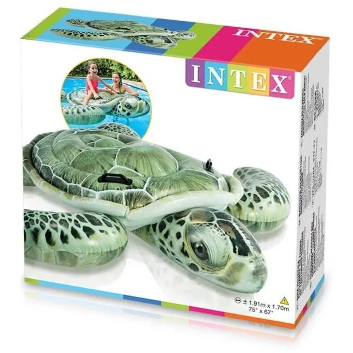 Intex Boya Inflable para Montar Tortuga Marina Gigante para Piscina para Niños a partir de 3 Años Intex Boya Inflable para Montar Tortuga Marina Gigante para Piscina para Niños a partir de 3 Años
