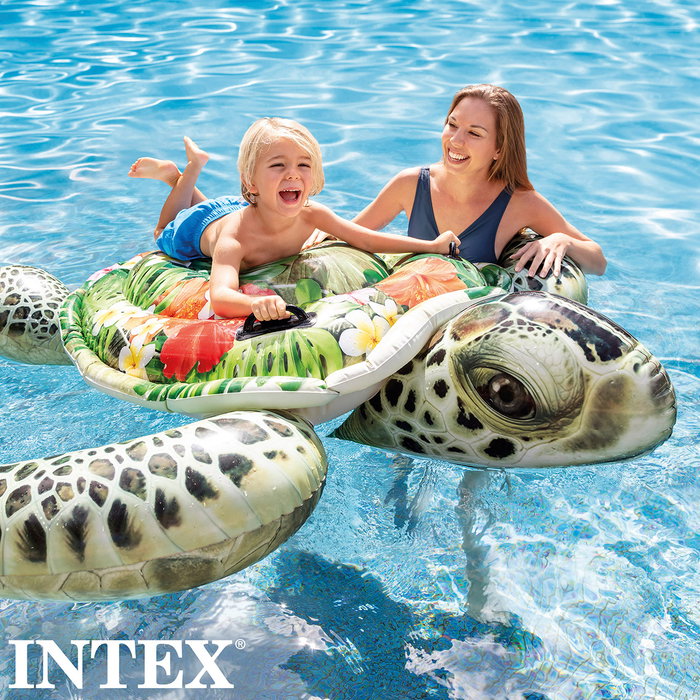 Intex Tortuga Hinchable 57555 Colchoneta Flotante 191x170 cm +14 Años