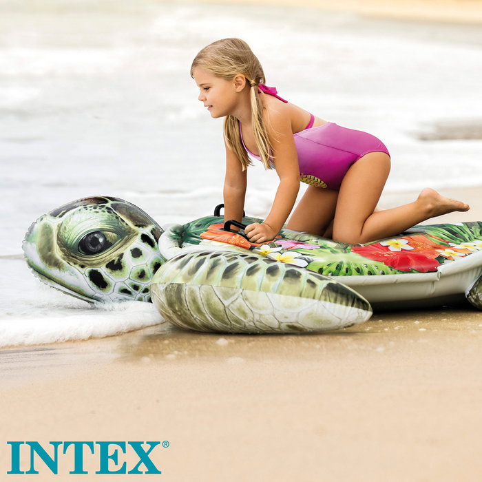 Intex Tortuga Hinchable 57555 Colchoneta Flotante 191x170 cm +14 Años