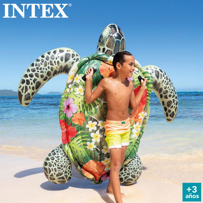 Intex Tortuga Hinchable 57555 Colchoneta Flotante 191x170 cm +14 Años