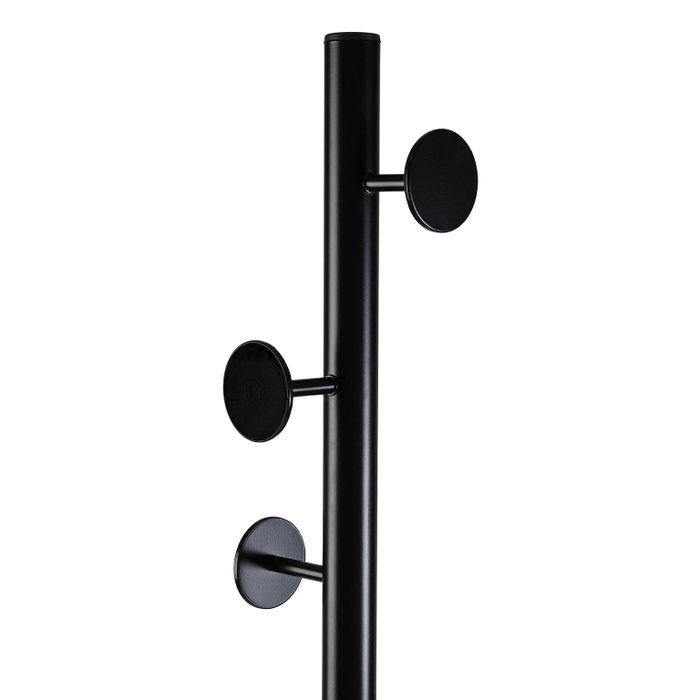 Versa Perchero Negro con 7 Ganchos, 34.5x179 cm Versa Perchero Negro con 7 Ganchos, 34.5x179 cm