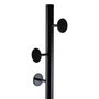 Versa Perchero Negro con 7 Ganchos, 34.5x179 cm