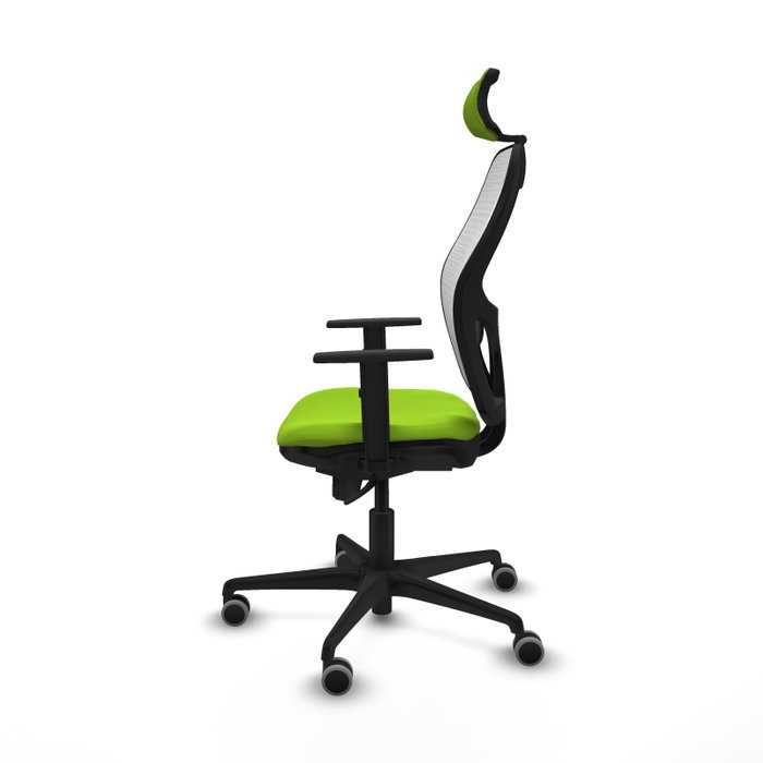 PIQUERAS Y CRESPO Silla de oficina Jorquera con mecanismo Sincro, Similpiel Pistacho y Malla Blanco PIQUERAS Y CRESPO Silla de oficina Jorquera con mecanismo Sincro, Similpiel Pistacho y Malla Blanco