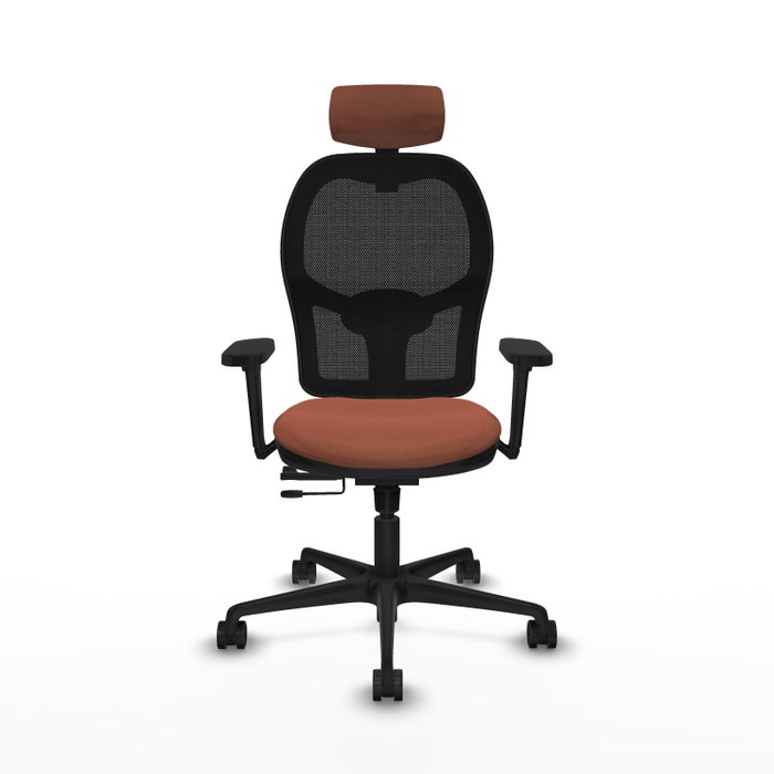 PIQUERAS Y CRESPO Silla de oficina Jorquera con mecanismo Sincro/Traslack, Marrón y Negro PIQUERAS Y CRESPO Silla de oficina Jorquera con mecanismo Sincro/Traslack, Marrón y Negro