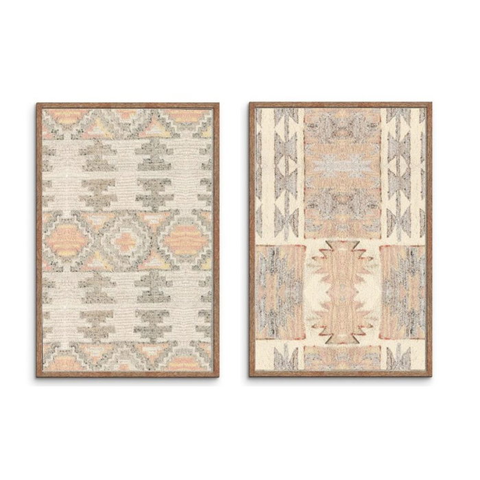 DKD Home Decor Set de 2 Cuadros Tapizados de Algodón y Acacia 75x3x105 cm DKD Home Decor Set de 2 Cuadros Tapizados de Algodón y Acacia 75x3x105 cm