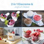 Clatronic ICM 3799 Máquina de Helados y Yogur 1L Blanco
