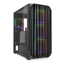 Sharkoon AK5M RGB ATX 1xMetall Caja de PC Negra