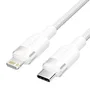 Vention Cable USB Tipo-C a Lightning macho, 27W, 480Mbps, carga rápida y transferencia de datos, 2 metros, color blanco