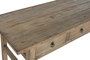DKD Home Decor Antik China Escritorio de Madera de Olmo con 3 Cajones, 169 x 75 x 85 cm, Acabado Natural