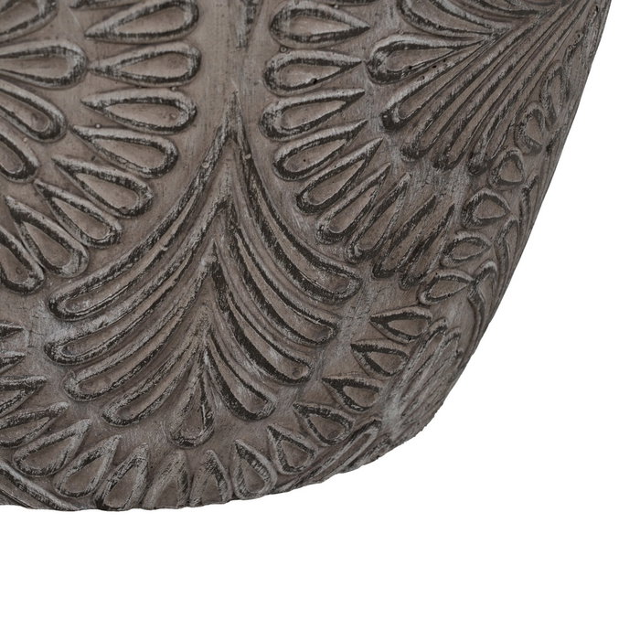 S/3 Maceteros Gris Fibra de Magnesio 37 X 37 X 35 cm