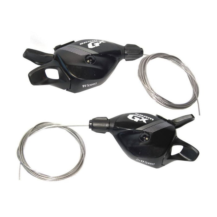 SRAM Set de Manetas de Cambio GX Trigger 2x11 Velocidades Negro Aluminio BTT SRAM Set de Manetas de Cambio GX Trigger 2x11 Velocidades Negro Aluminio BTT