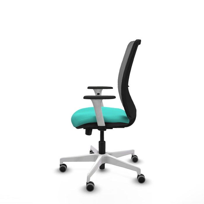PIQUERAS Y CRESPO Silla de oficina Zulema con mecanismo Sincro/Traslack, Turquesa y Gris PIQUERAS Y CRESPO Silla de oficina Zulema con mecanismo Sincro/Traslack, Turquesa y Gris