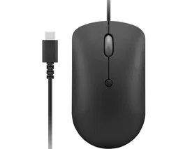Lenovo 400 Ratón USB Tipo C Ambidextro Negro