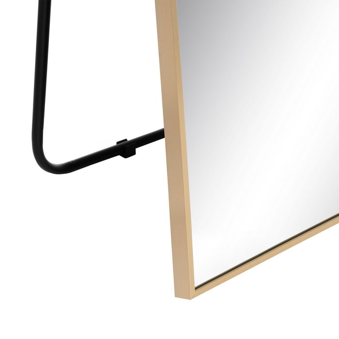 Espejo Oro Aluminio-Cristal Decoración 80 X 3 X 180 cm