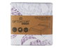 Giftdecor Colcha Cama Reversible Damascado 180x260 cm Blanco/Morado Tacto Suave 100% Poliéster (Set de 6)