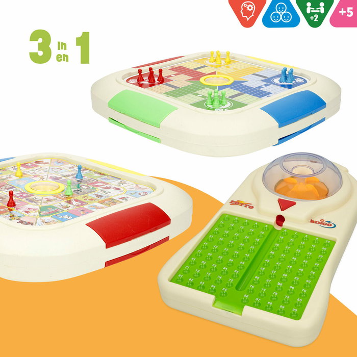 Color Baby Parchis-Oca y Bingo Electronico 3 en 1