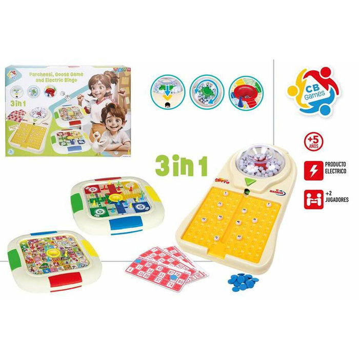 Color Baby Parchis-Oca y Bingo Electronico 3 en 1