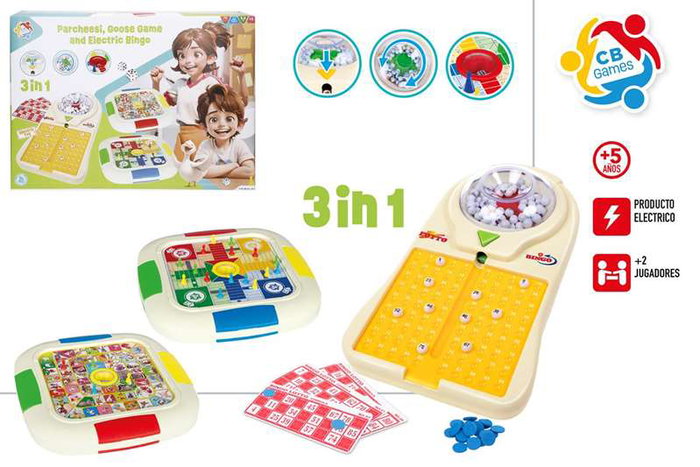 Color Baby Parchís, Oca y Bingo Electrónico 3 en 1