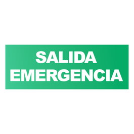 Pictograma para Emergencia Salida Emergencia - Señal de Evacuación Descendente Policarbonato UNE-EN ISO 7010
