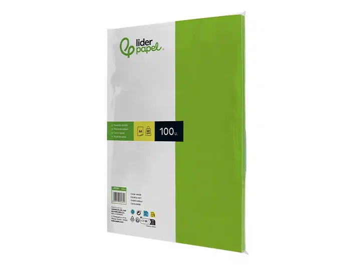 Liderpapel Papel de color verde intenso DIN A4 80g, 100 hojas