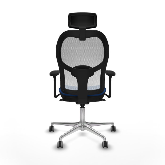 PIQUERAS Y CRESPO Silla de oficina Jorquera con mecanismo Sincro, Azul y Blanco PIQUERAS Y CRESPO Silla de oficina Jorquera con mecanismo Sincro, Azul y Blanco
