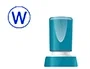 X'stamper Sello Quix Personalizable Redondo Color Azul Diámetro 20 mm q-34