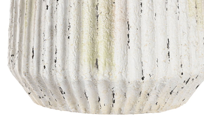 DKD Home Decor Jarrón Magnesia Envejecido Blanco 28x28x41 cm DKD Home Decor Jarrón Magnesia Envejecido Blanco 28x28x41 cm
