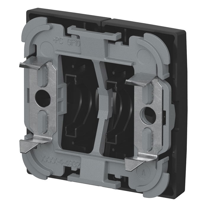 BUSCH-JAEGER 2505-915 Wippe Serienschalter, Mate, Negro, Termoplástico