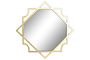 DKD Home Decor Set de 5 (4 Unidades) Espejo Árabe Geométrico Dorado Champán PP y Espejo 2 x 50 x 50 cm
