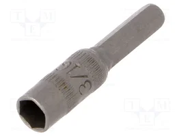 WIHA Punta de destornillador tipo vaso 6 ángulos 4mm HEX 3/16 pulg.