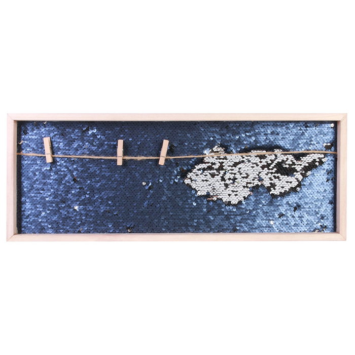 Home Deco Factory Portafotos Lentejuelas Con Pinza