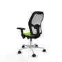 PIQUERAS Y CRESPO Silla de oficina Jorquera con mecanismo Sincro/Traslack, Pistacho y Blanco