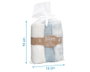 KioKids Set de 3 Muselinas 70x70 cm, Azul, Blanco y Estampado de Aviones