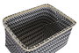 DKD Home Decor Cesta Gris Beige 35 x 26 x 19 cm (2 Unidades)