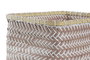 DKD Home Decor Cesta Gris Beige 35 x 26 x 19 cm (2 Unidades)