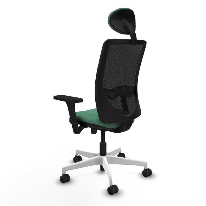 PIQUERAS Y CRESPO Silla de oficina Zulema Verde esmeralda y Negro