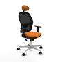 PIQUERAS Y CRESPO Silla de oficina Jorquera Naranja y Negro