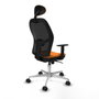 PIQUERAS Y CRESPO Silla de oficina Jorquera Naranja y Negro