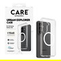 PanzerGlass CARE Urban Explorer Case Clear con carga Qi para Samsung Galaxy S26, funda transparente resistente a golpes y rayones