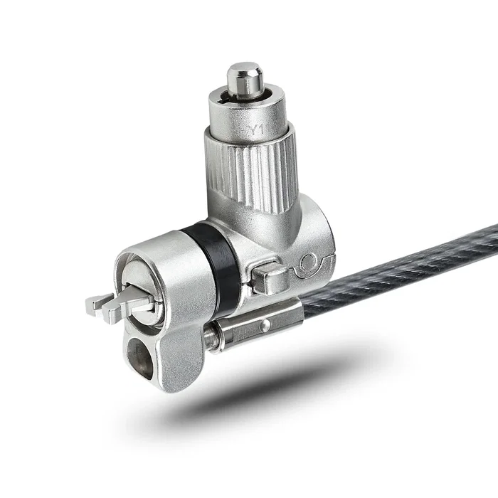 StarTech.com Cable Antirrobo UNIVK-LAPTOP-LOCK para Portátil - Candado 3 en 1 Compatible con Noble Wedge/K-Slot/Nano, Cable de Acero 2m, Resistencia 98kg, Color Negro/Plata